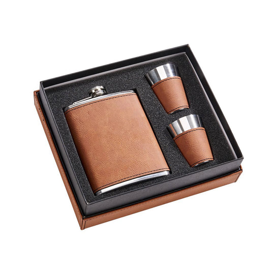 Garret Flask and Shot Cups Gift Set