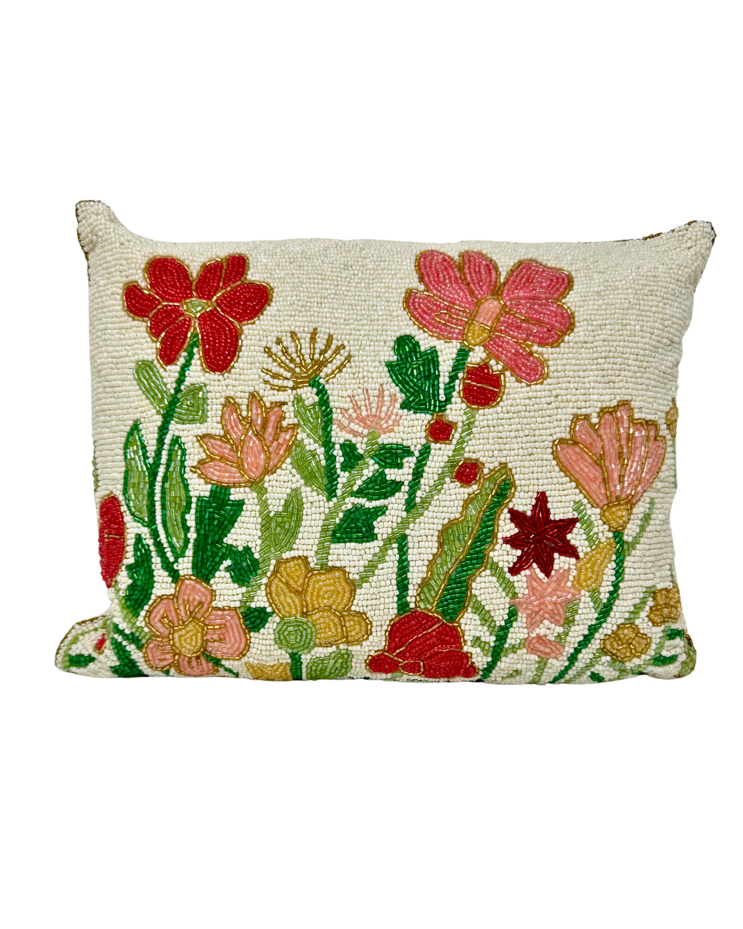 Garden Beaded Pillow (12x16)