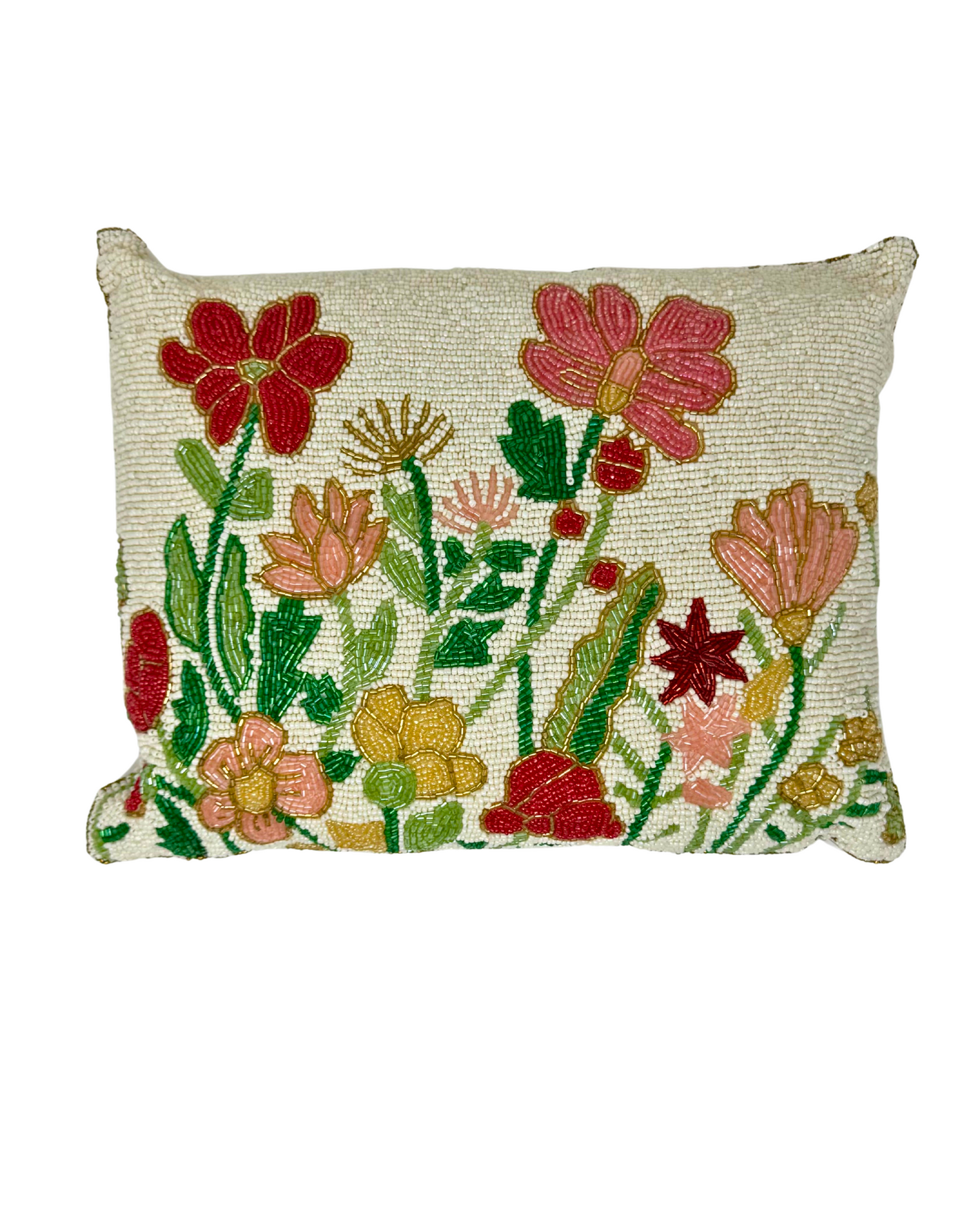 Garden Beaded Pillow (12x16)