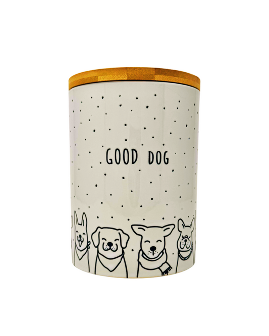 Good Doggie Ceramic Snack Jar