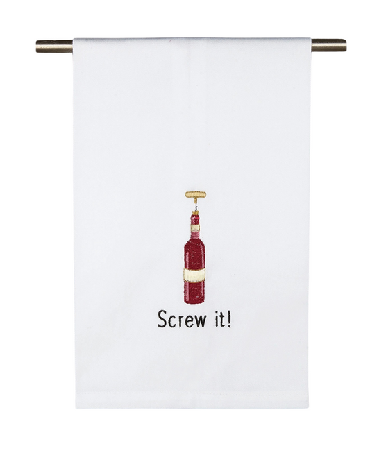 Screw It Wine Kitchen Towel