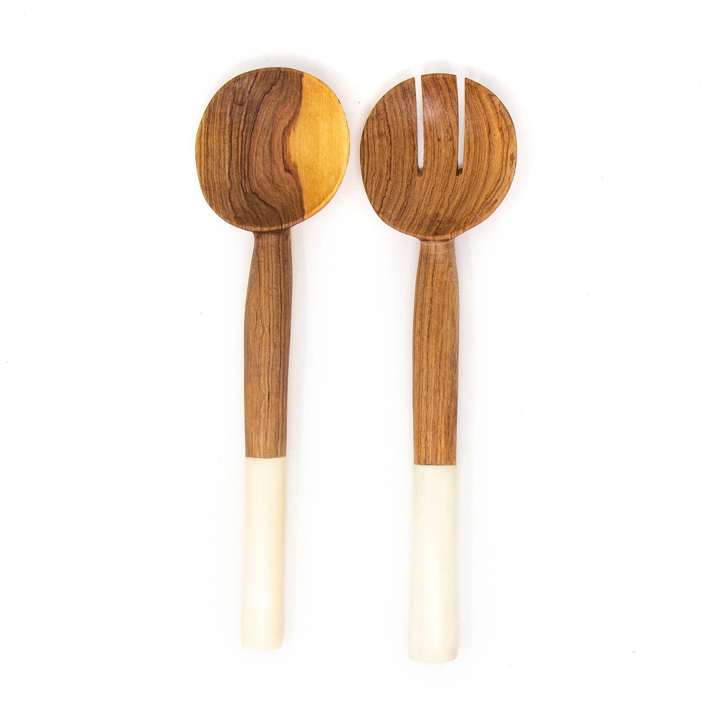 Olive Wood/Bone Inlay Salad Server (Set of 2)