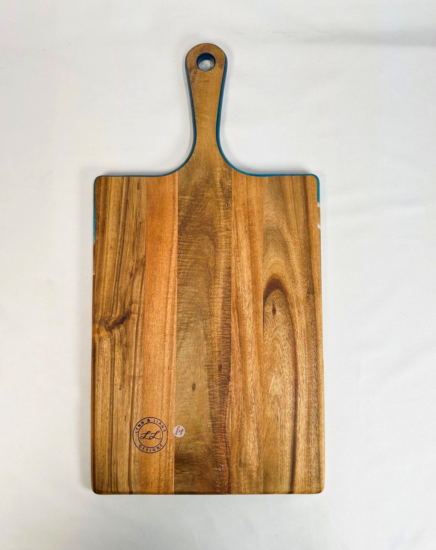Ocean Blue Resin Coated Large Charcuterie Board
