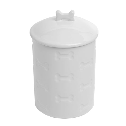 White "Bones" Treat Jar