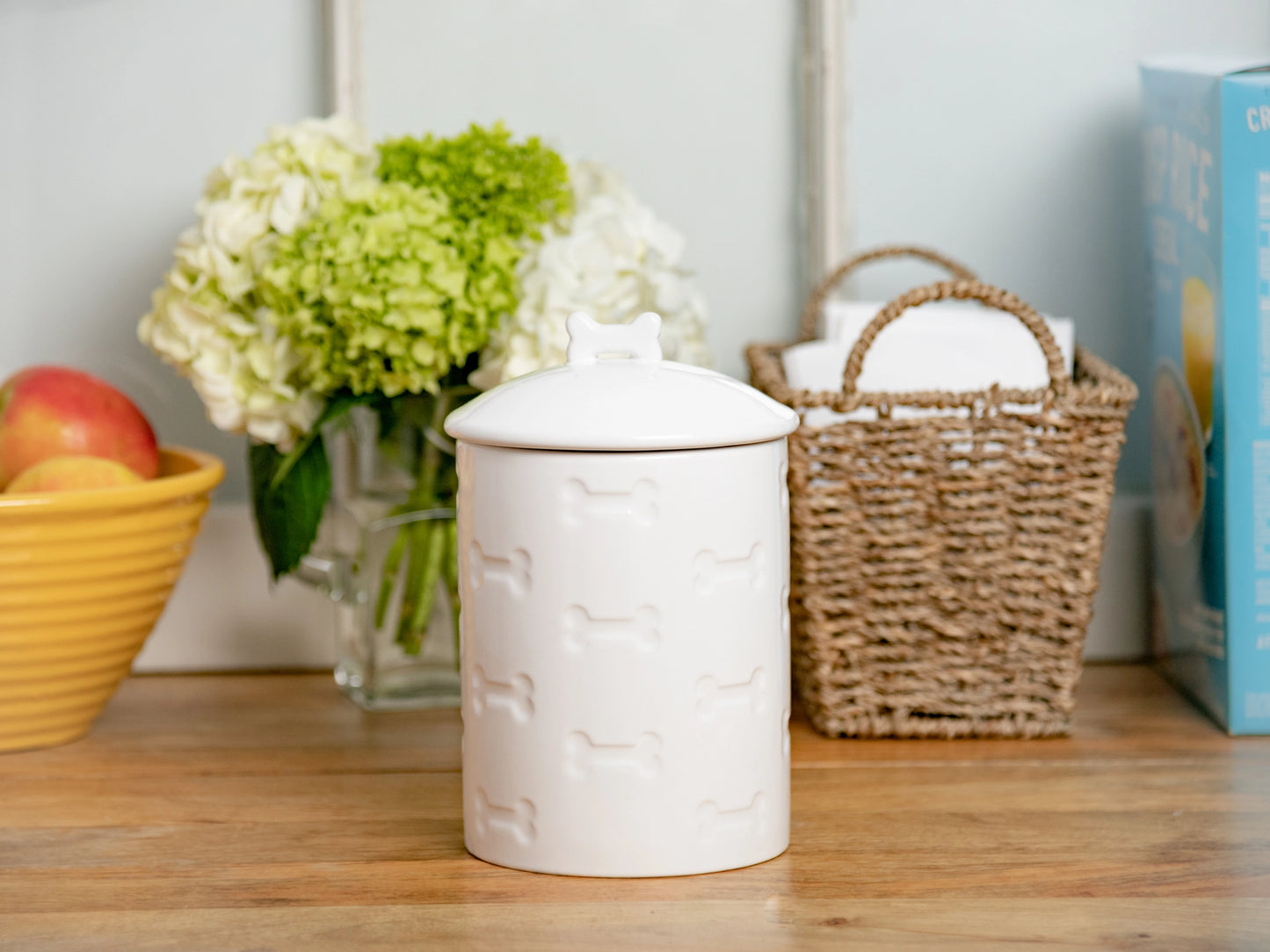 White "Bones" Treat Jar
