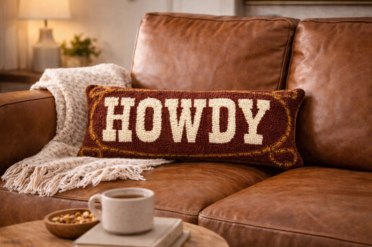 Howdy Wook Hook Pillow (20"x8")