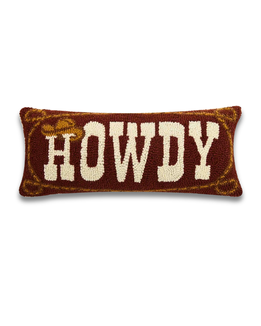 Howdy Wook Hook Pillow (20"x8")