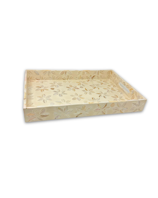 Khanh Mother of Pearl Tray 18"