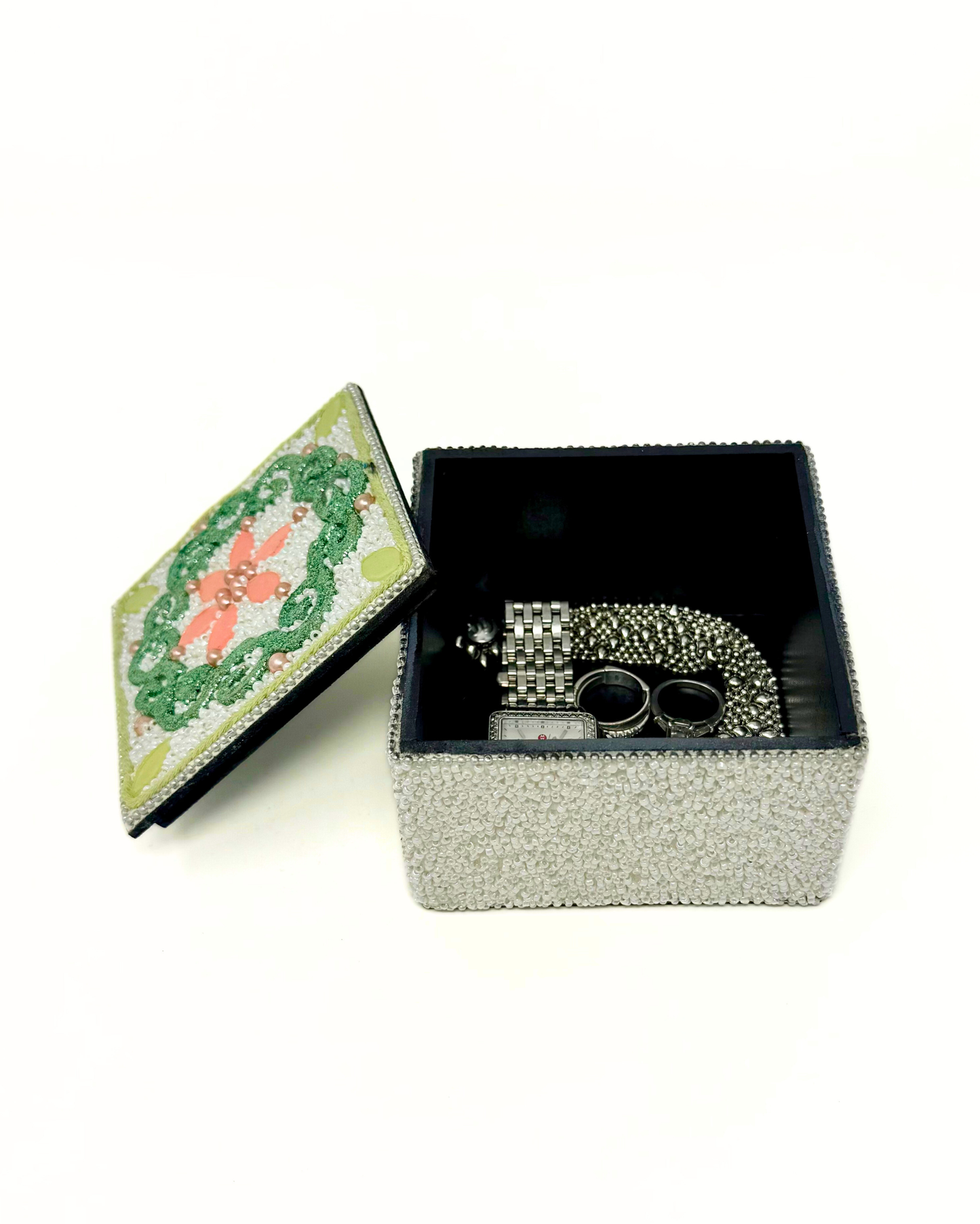 Nyra Beaded Jewelry Box