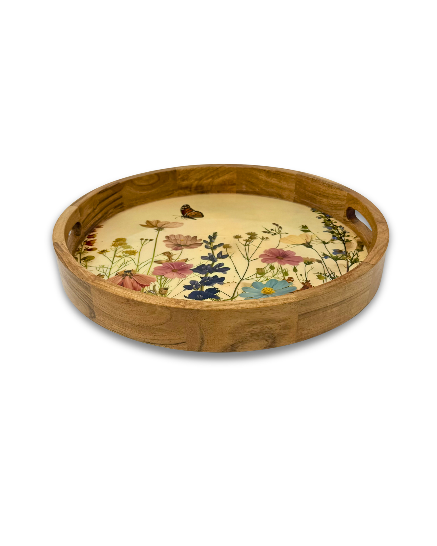 Butterfly Meadow Round Serving Tray