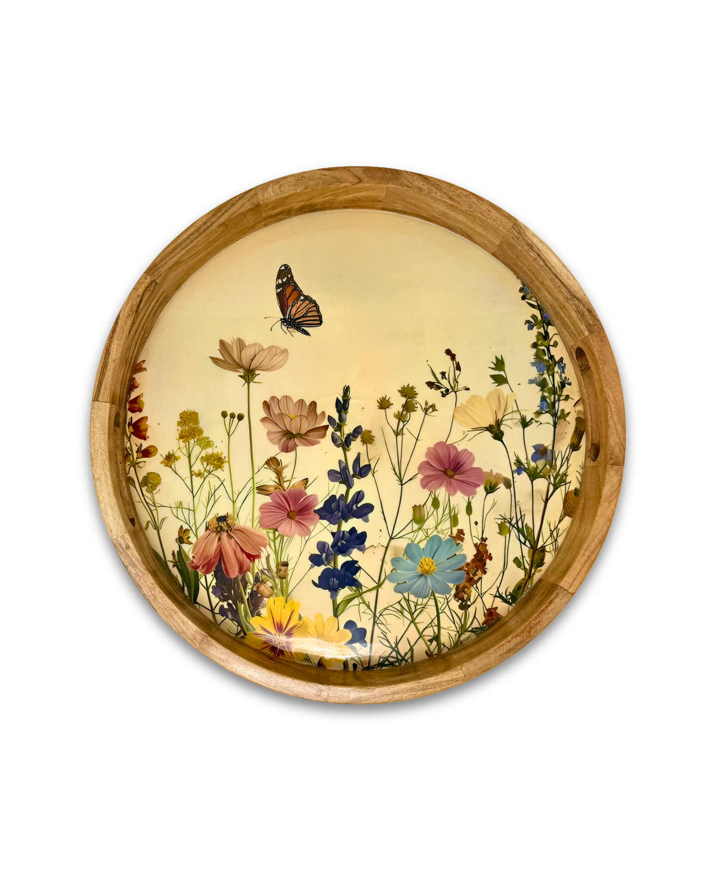 Butterfly Meadow Round Serving Tray