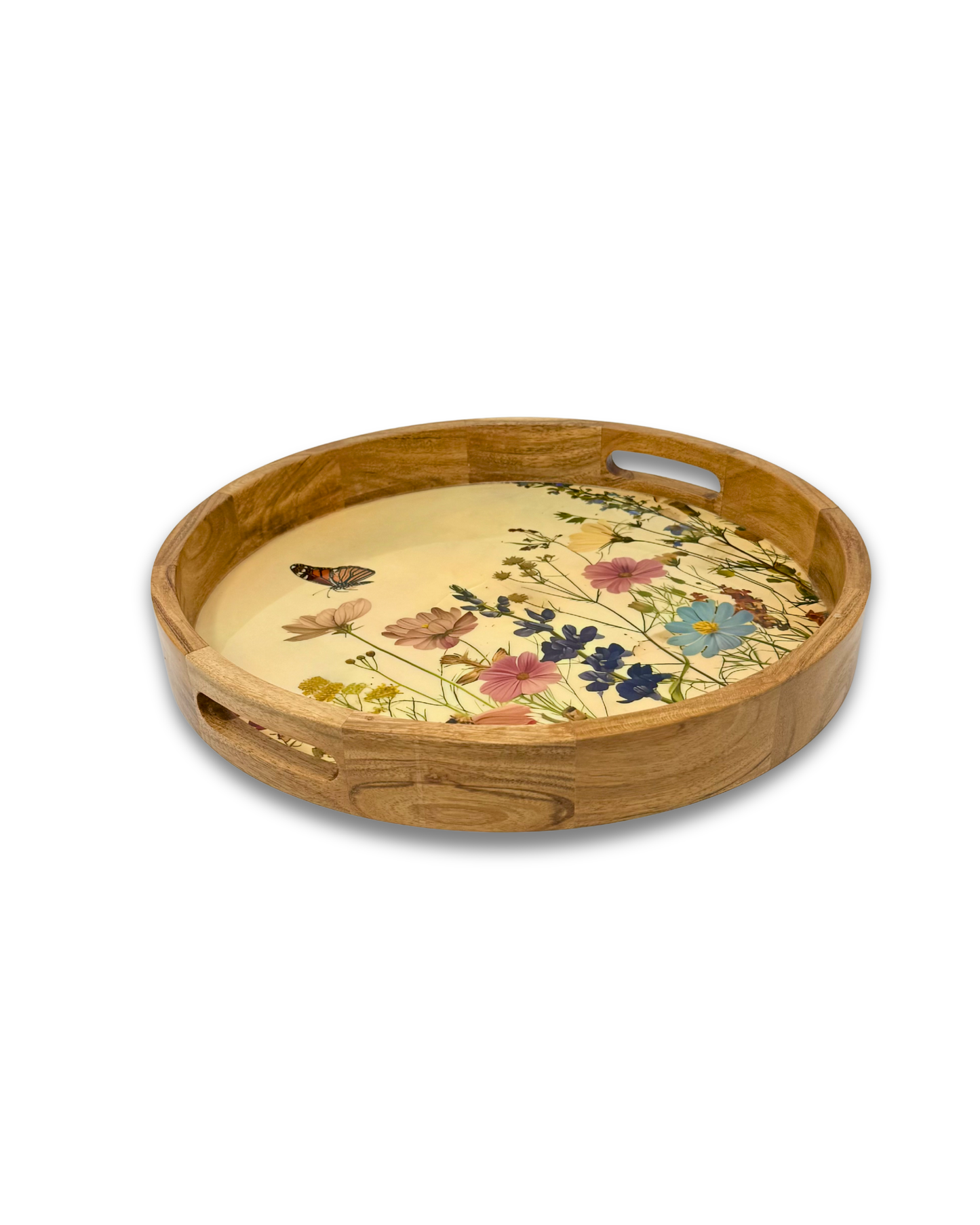 Butterfly Meadow Round Serving Tray