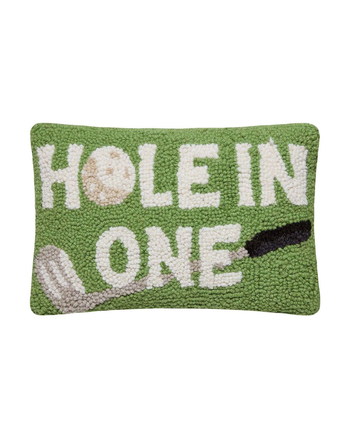 Hole In One Wool Hook Pillow