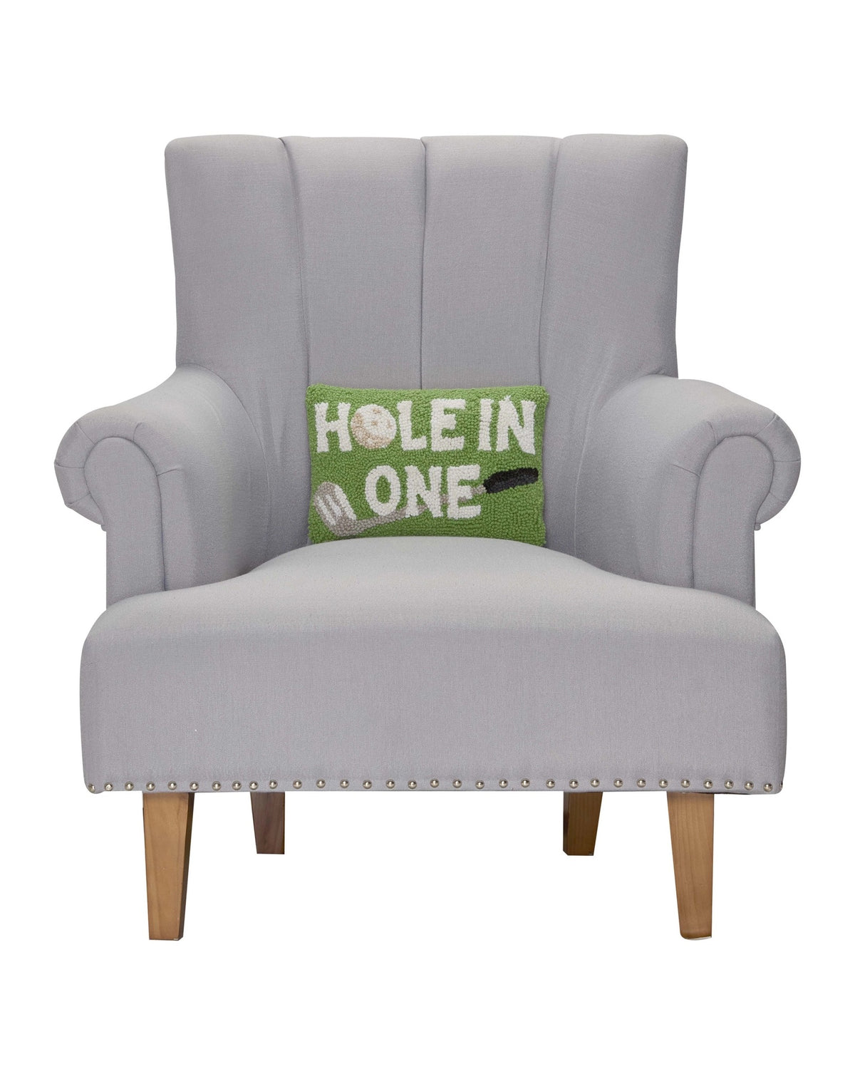 Hole In One Wool Hook Pillow