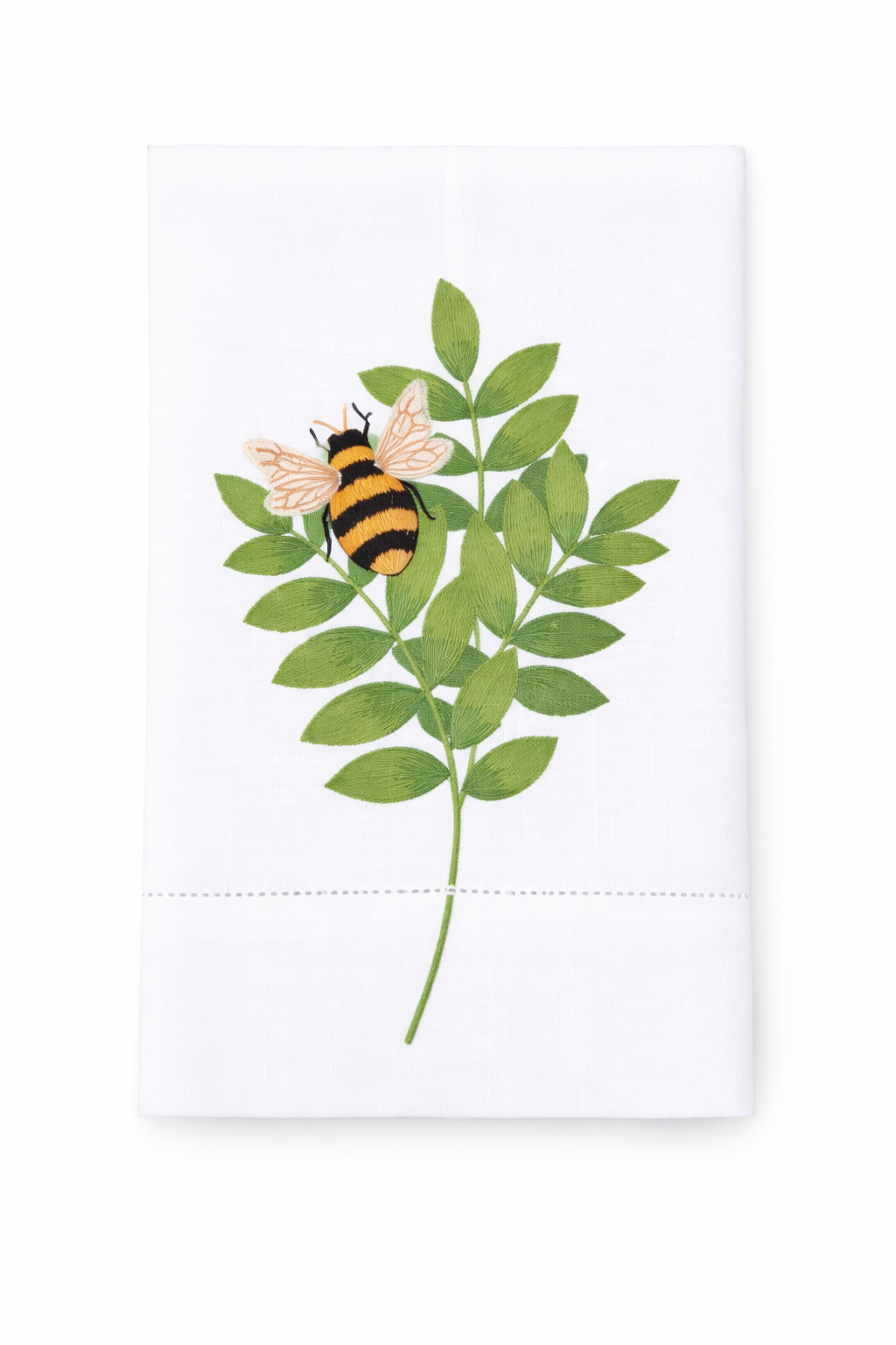 Bumble Bee Embroidered Hand Towel