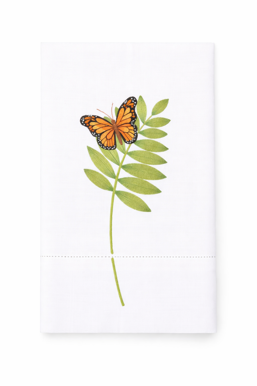 Butterfly Embroidered Hand Towel
