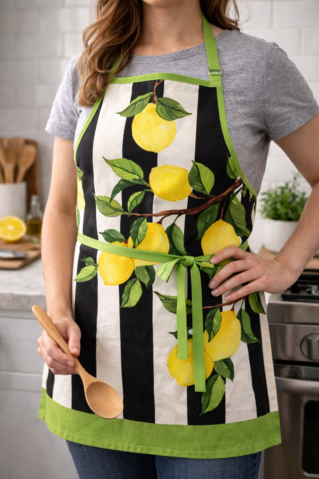 Lemon Branch Cotton Apron