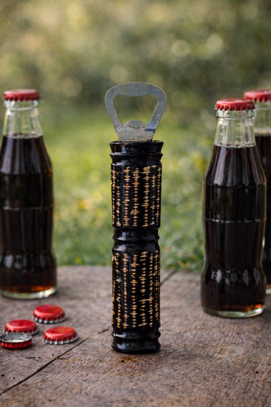 African Etched Tiki Bone Bottle Opener