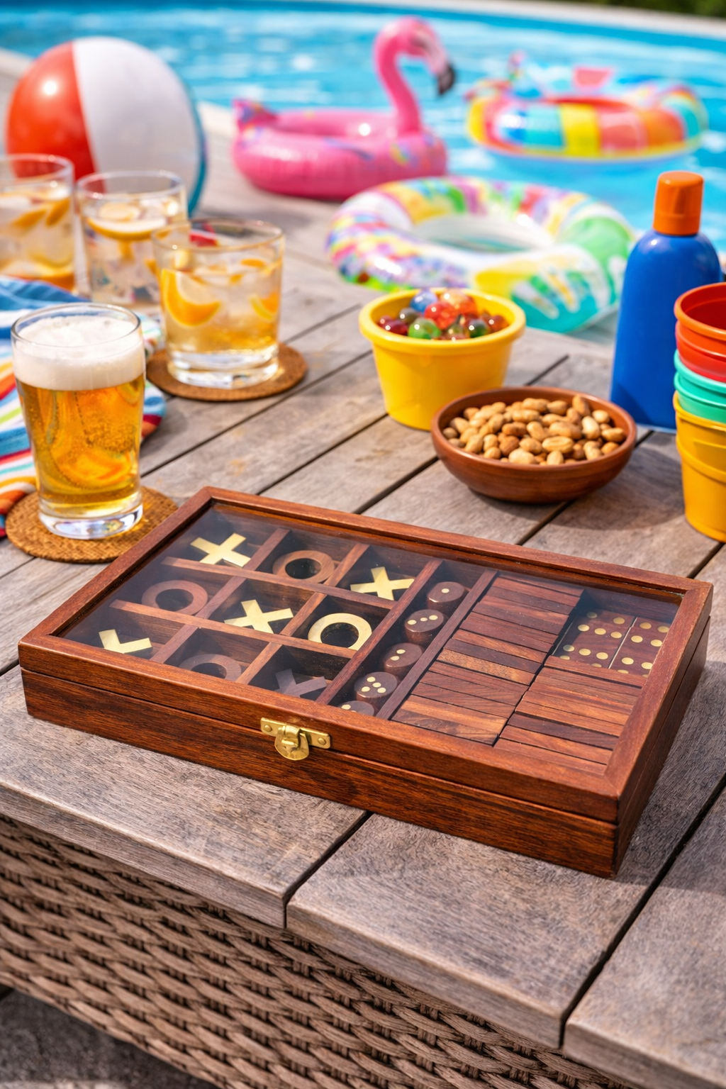 Amir Rosewood 3-In-1 Game Set