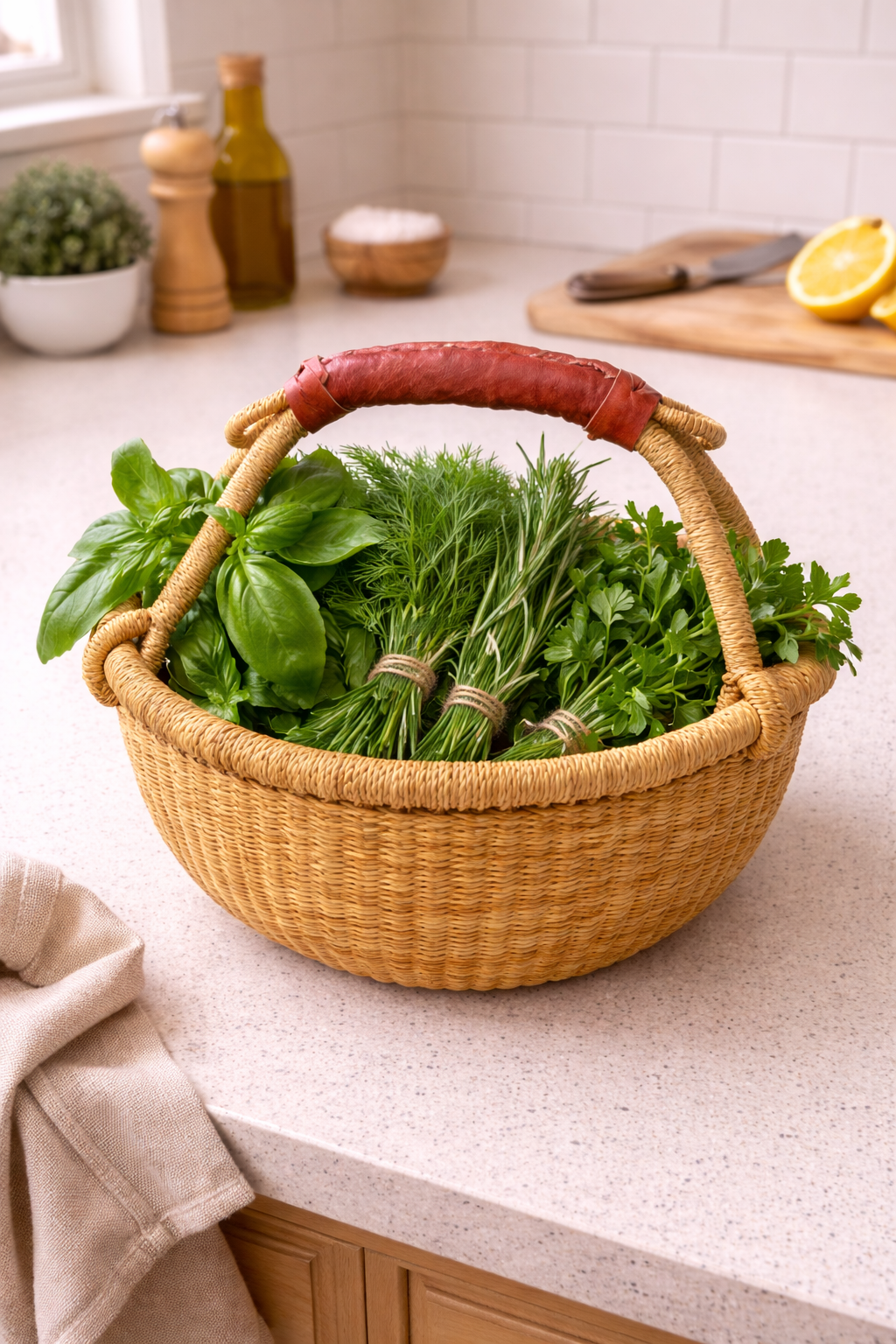 Zera Natural Small Bolga Basket