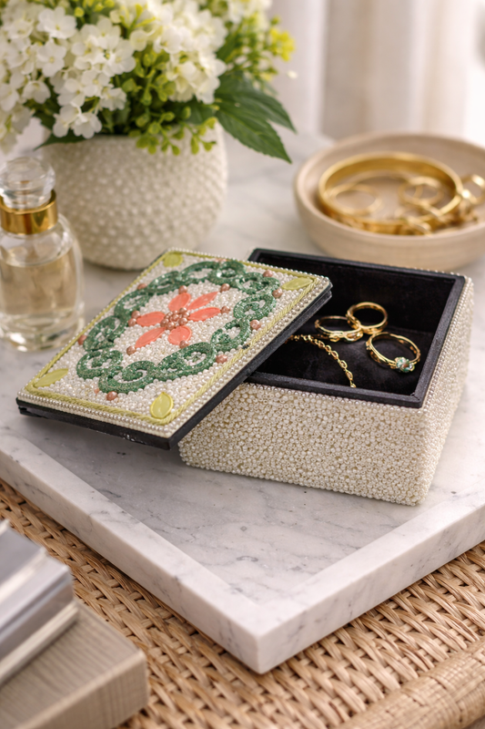 Nyra Beaded Jewelry Box
