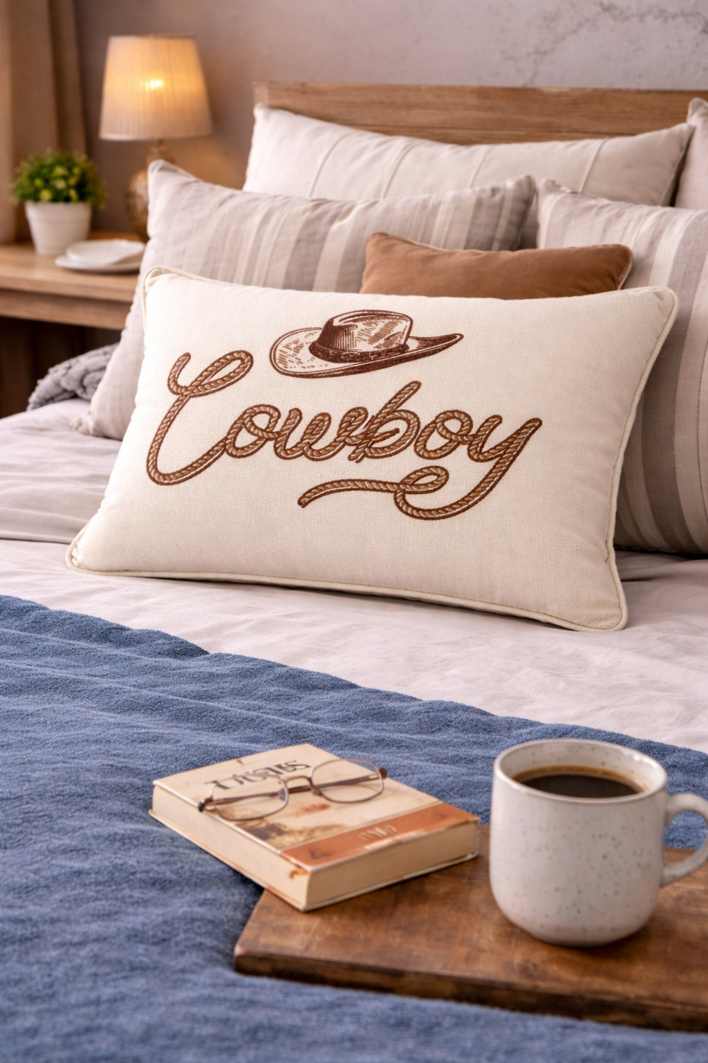Cowboy Pillow (20"x14")