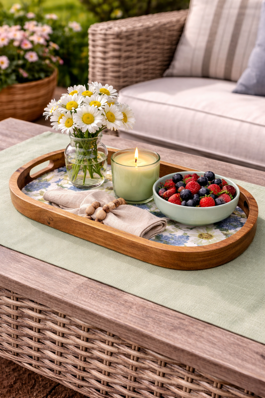 Botanical Bird Serving Tray