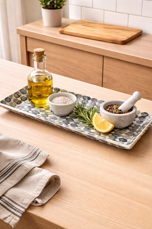 Bao Mother of Pearl Tray 18"