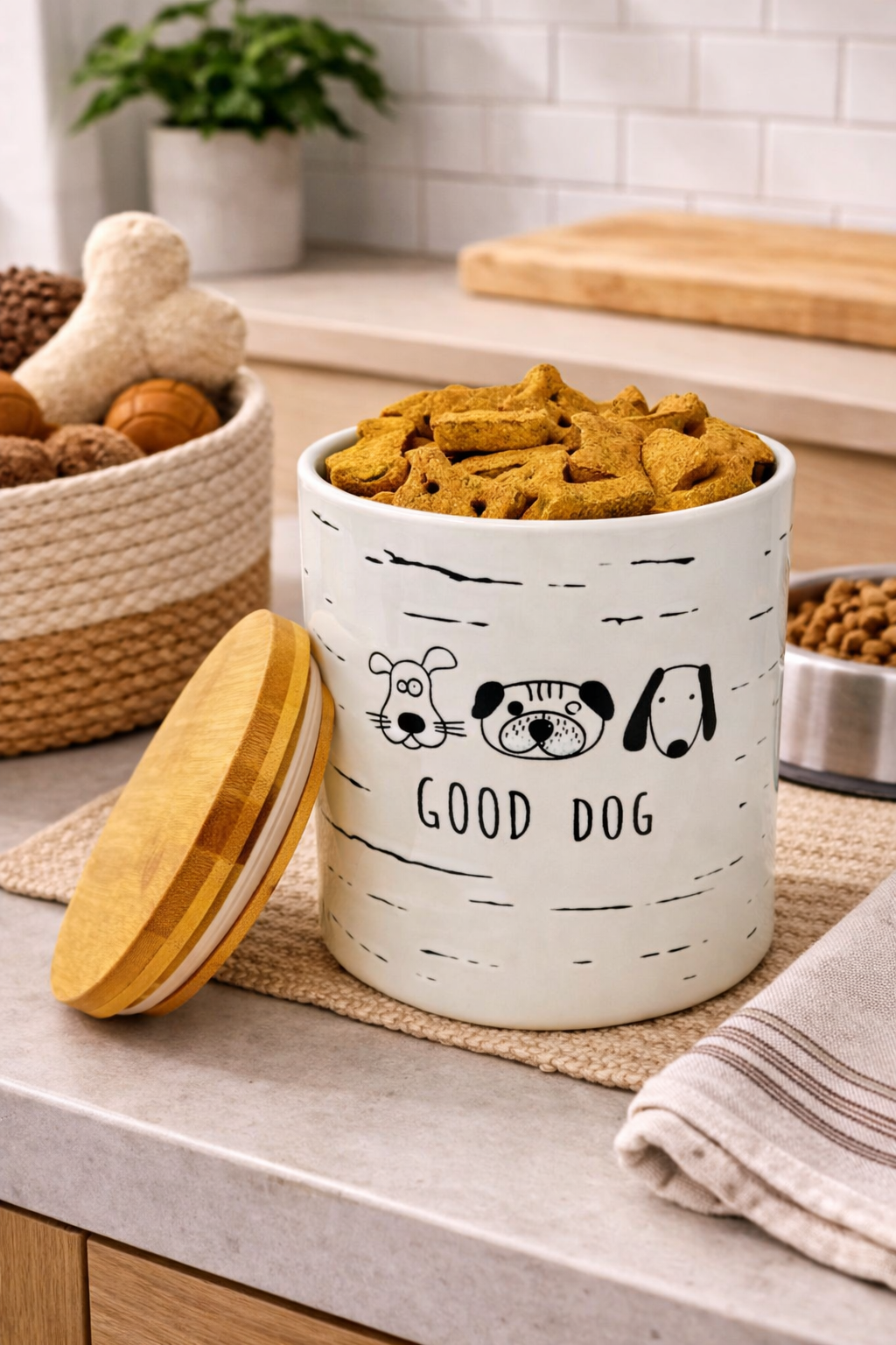 Good Dog Ceramic Snack Jar