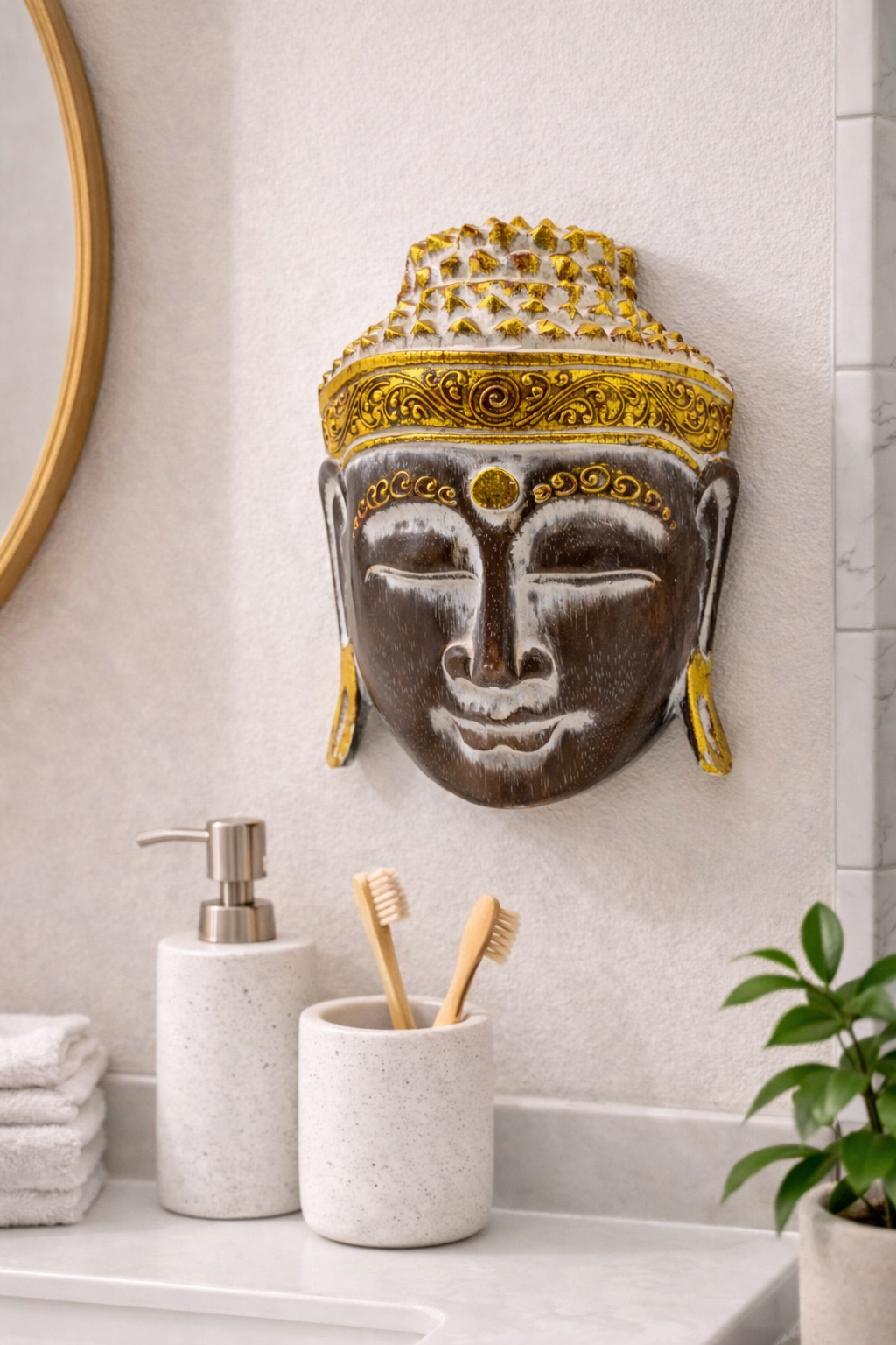 Enlightened Buddha Mask (Large)