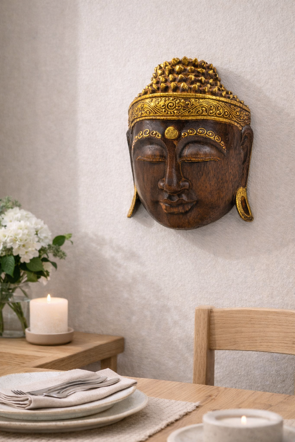 Enlightened Buddha Mask (Large)
