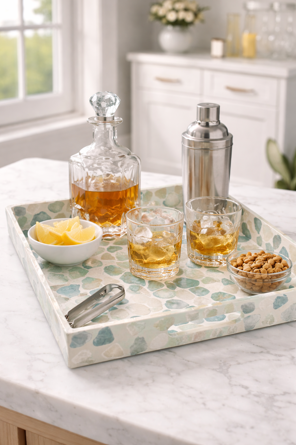 Pham Mother of Pearl Tray 16"