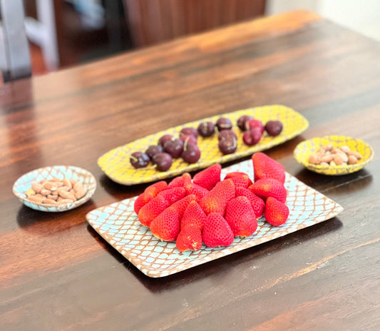 Lattice Rectangular Serving Tray