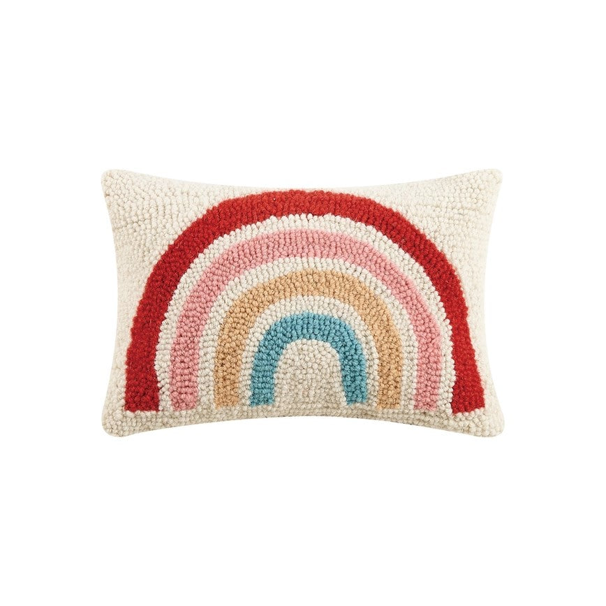 Rainbow Hook Pillow (12"x8")