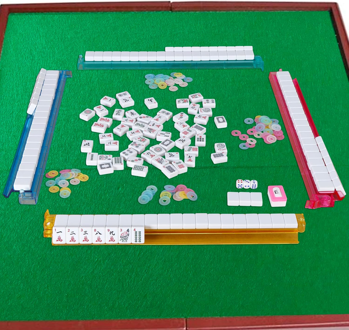 Mahjong Travel Set – Complete American Mahjong Set with Tote & Accessories (Turquoise)