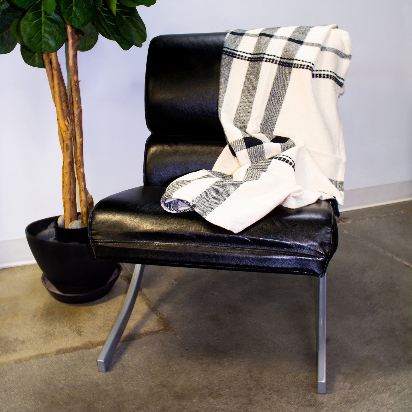 Ezra Hand Woven Stripe Throw