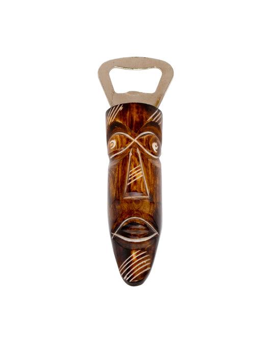 African Tiki Bone Bottle Opener