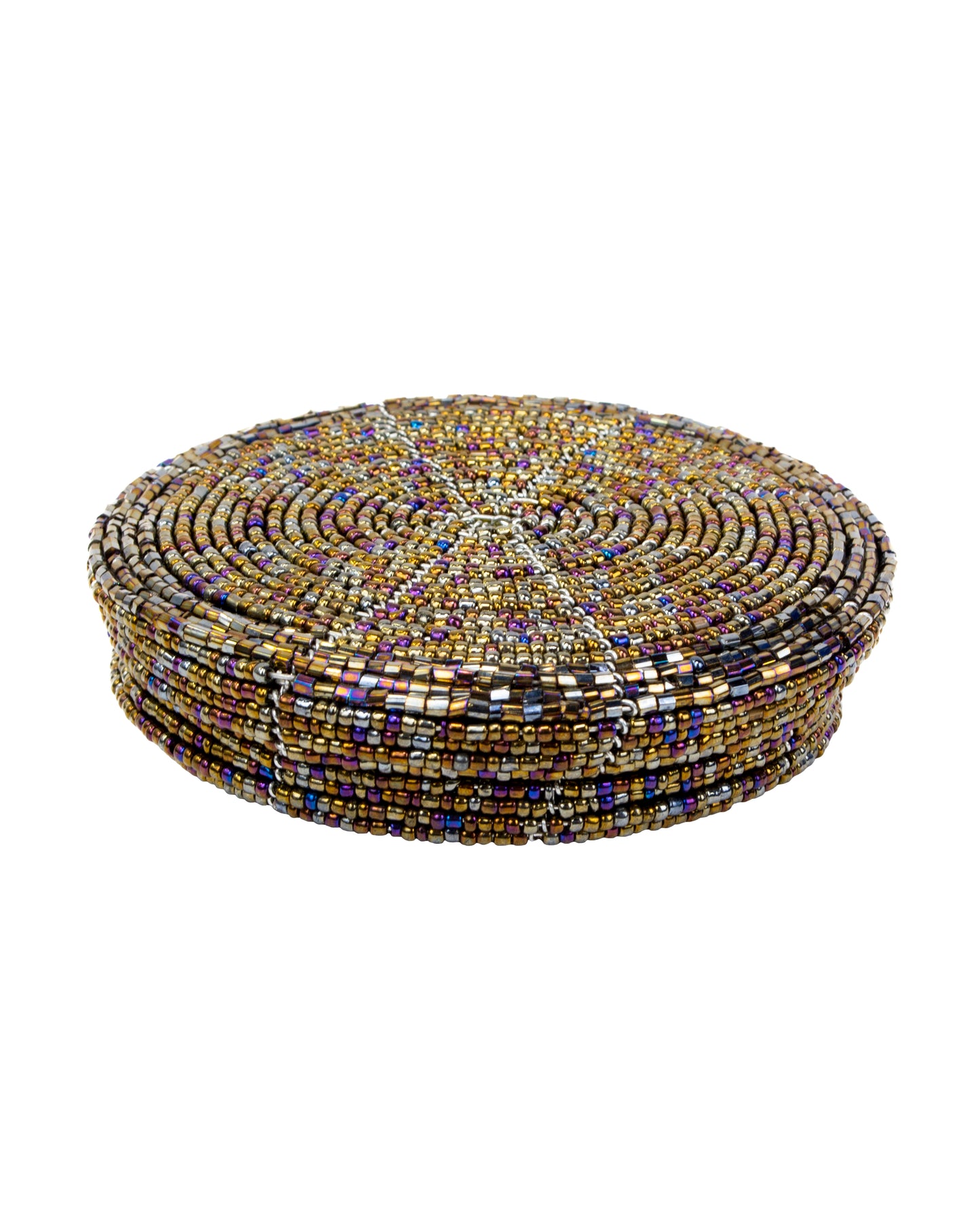 Rehema Beaded Coasters with Case (Set of 6)