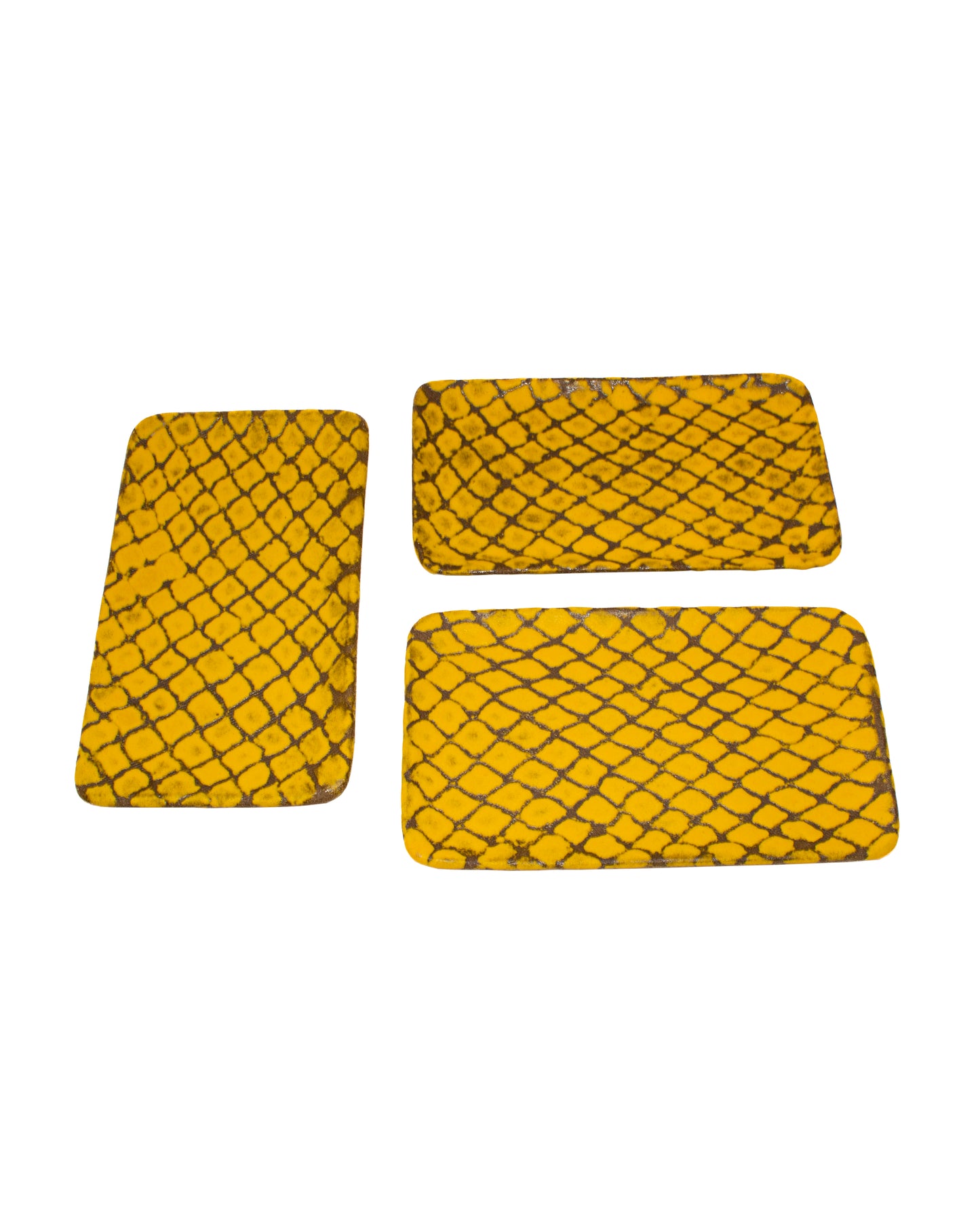 Lattice Rectangular Appetizer Plate (Set of 3)