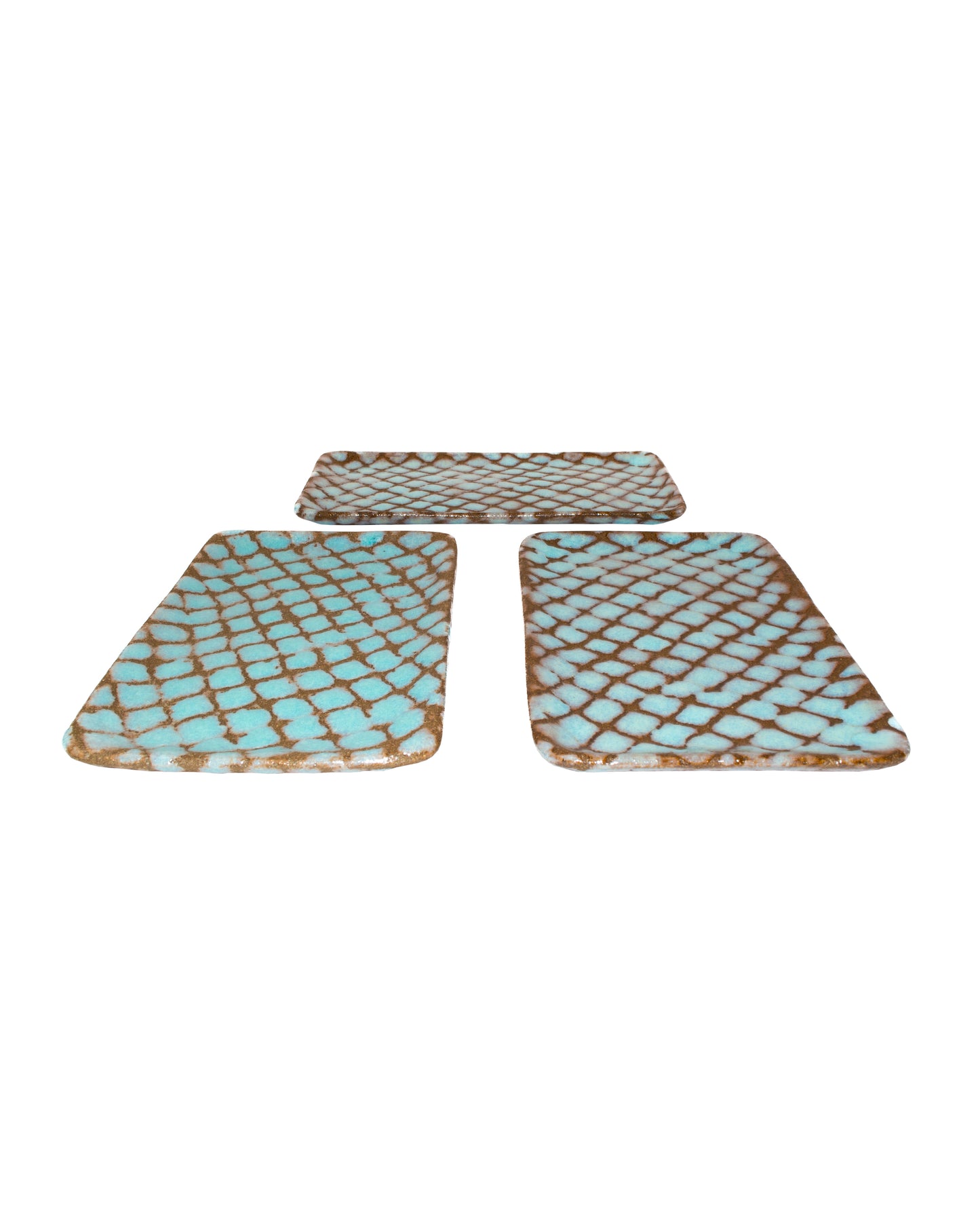 Lattice Rectangular Appetizer Plate (Set of 3)