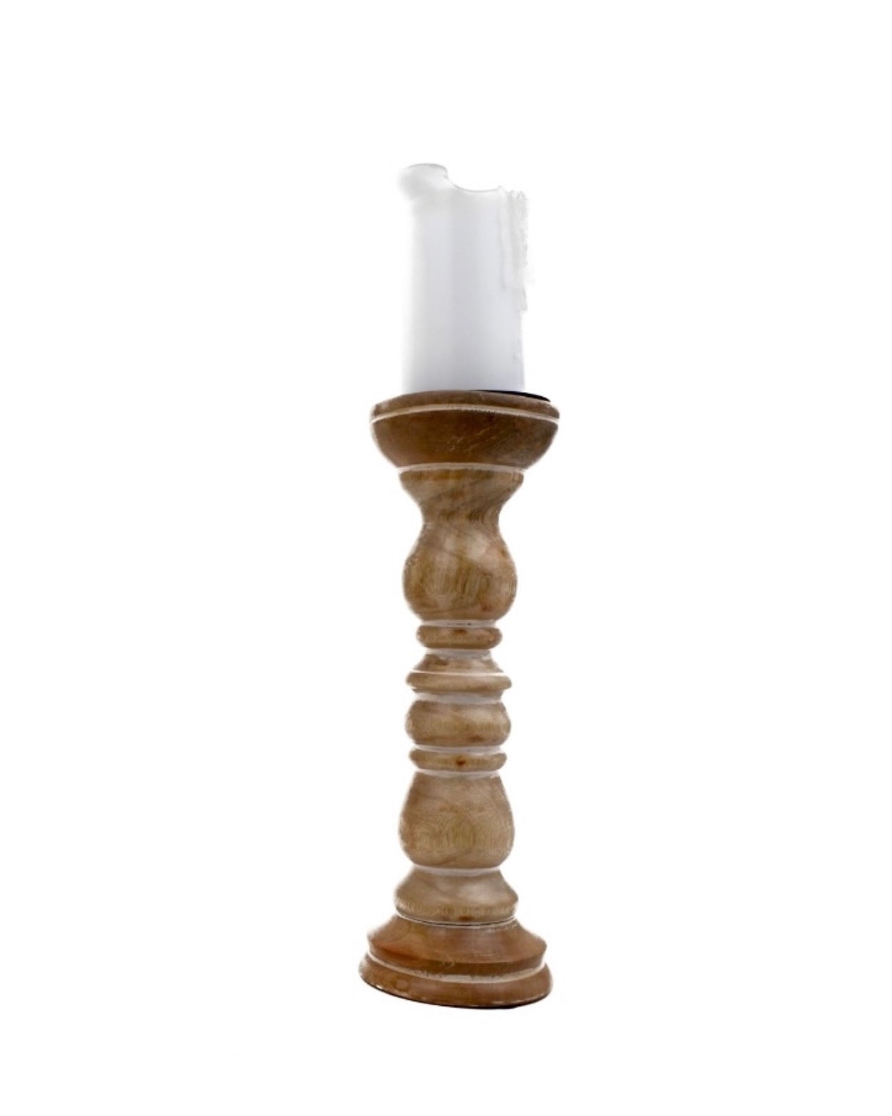 Veda Wood Candle Holder